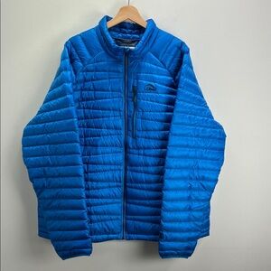 L.L. Bean Mens Ultralight 850 Down Sweater Blue Puffer Jacket Size XXXL